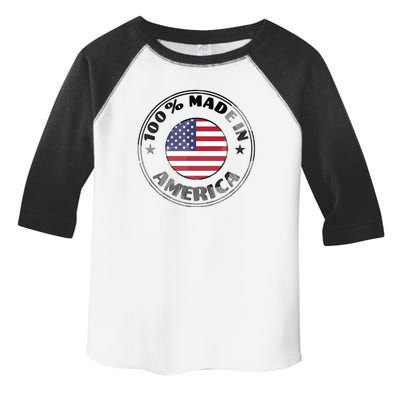 100% Made In America Toddler Fine Jersey T-Shirt