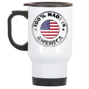 100% Made In America Stainless Steel Travel Mug