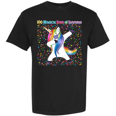 100 Magical Days of Learning Dabbing Unicorn Garment-Dyed Heavyweight T-Shirt