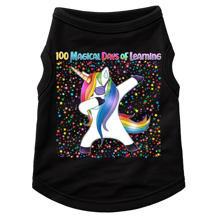 100 Magical Days of Learning Dabbing Unicorn Doggie Tank