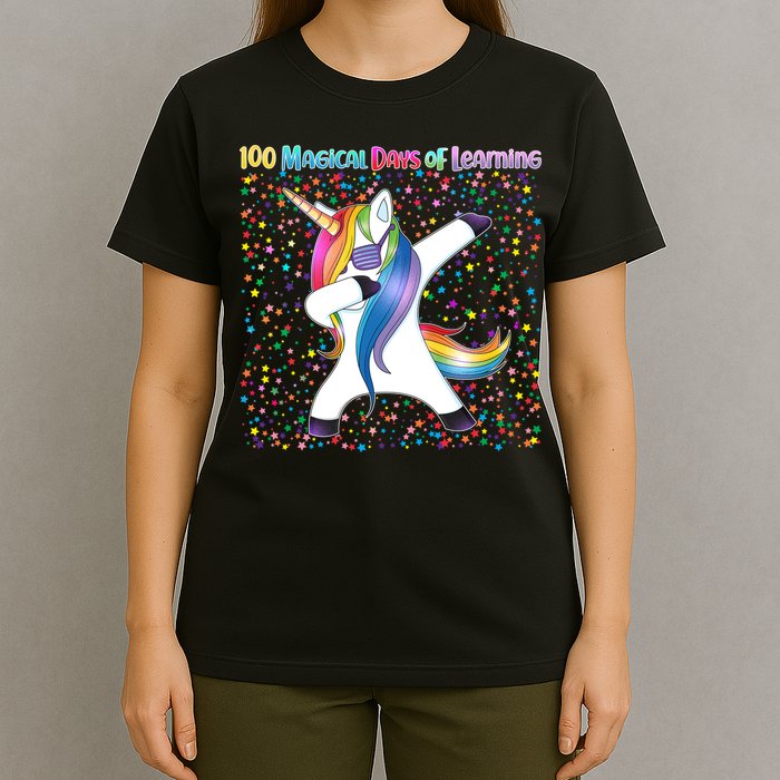 100 Magical Days of Learning Dabbing Unicorn T-Shirt