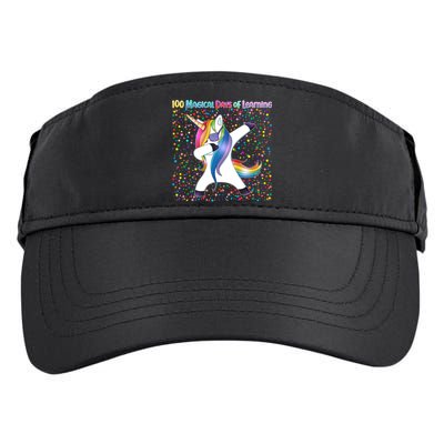 100 Magical Days of Learning Dabbing Unicorn Adult Drive Performance Visor