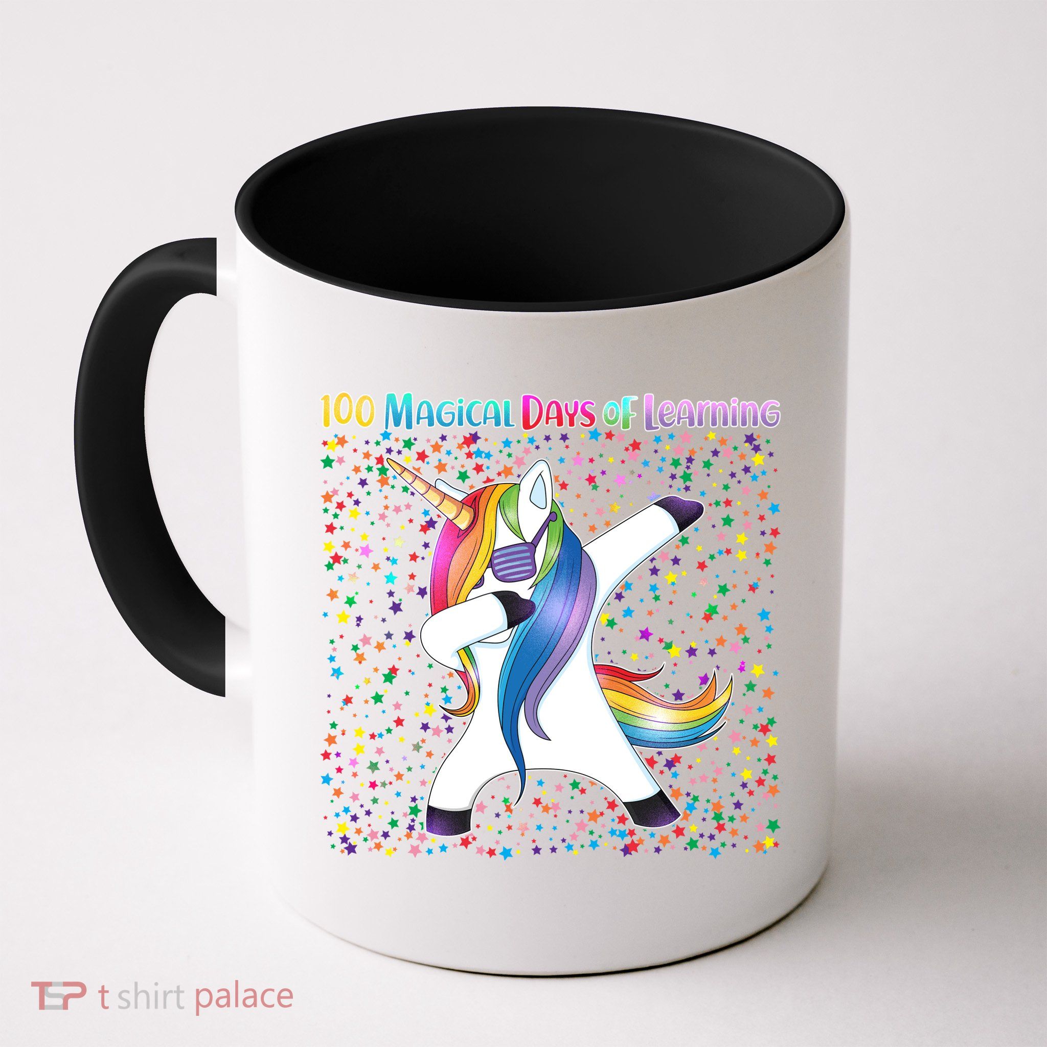 100 Magical Days of Learning Dabbing Unicorn Mug