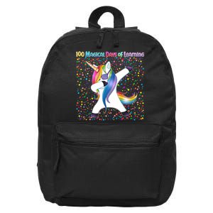 100 Magical Days of Learning Dabbing Unicorn 16 in Basic Backpack