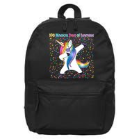 100 Magical Days of Learning Dabbing Unicorn 16 in Basic Backpack