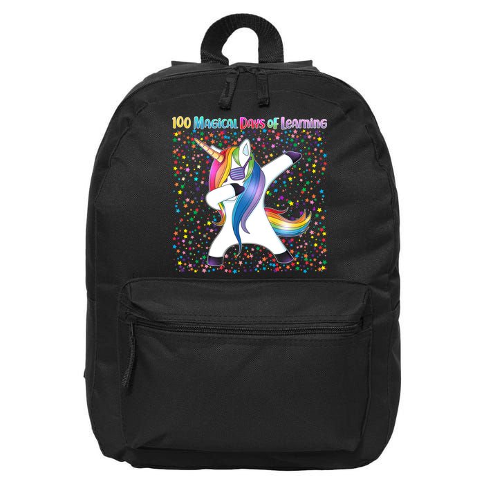 100 Magical Days of Learning Dabbing Unicorn 16 in Basic Backpack