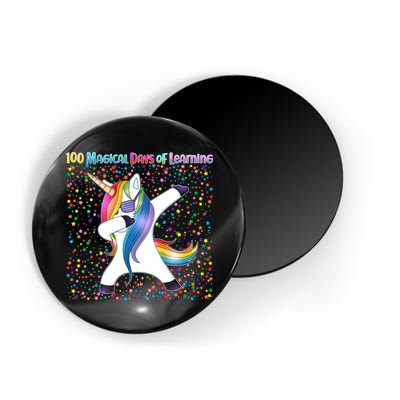 100 Magical Days of Learning Dabbing Unicorn Magnet
