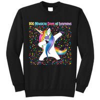100 Magical Days of Learning Dabbing Unicorn Tall Sweatshirt