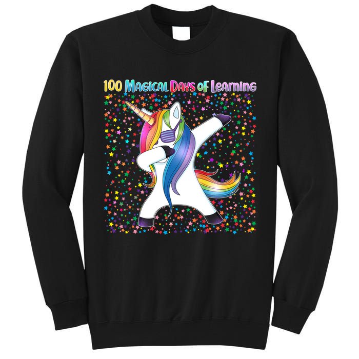 100 Magical Days of Learning Dabbing Unicorn Tall Sweatshirt