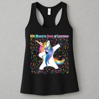 100 Magical Days of Learning Dabbing Unicorn Womens Tank Top