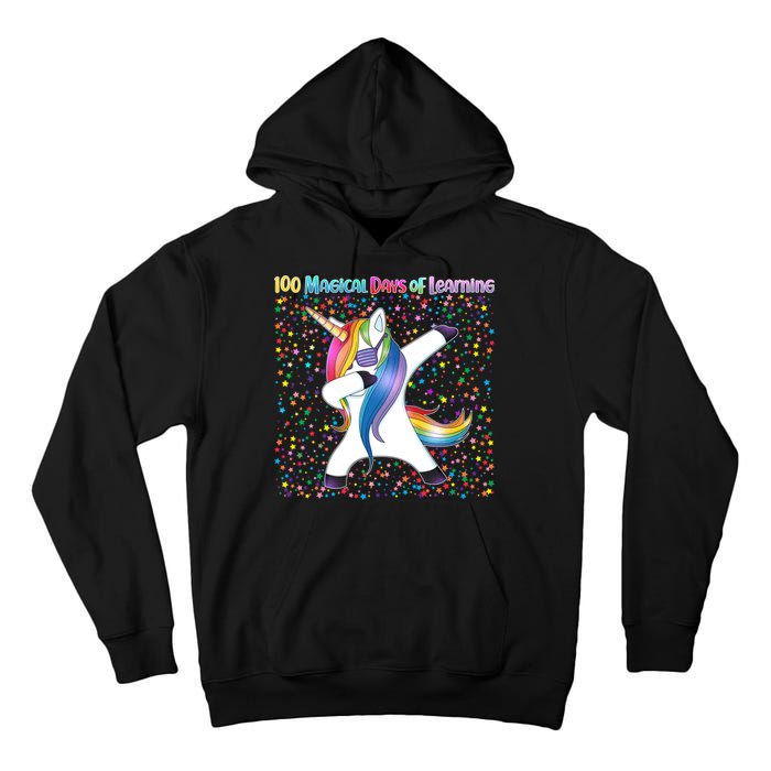 100 Magical Days of Learning Dabbing Unicorn Tall Hoodie