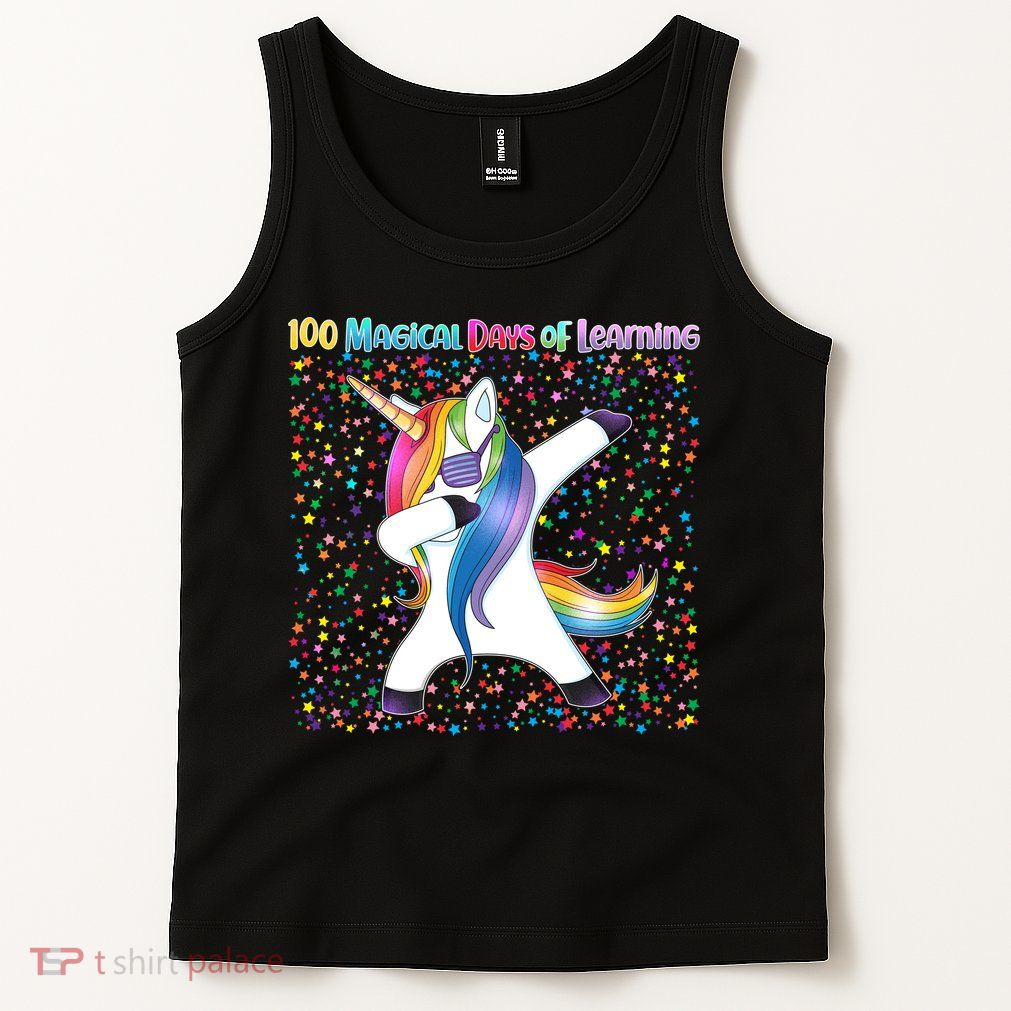 100 Magical Days of Learning Dabbing Unicorn Tank Top