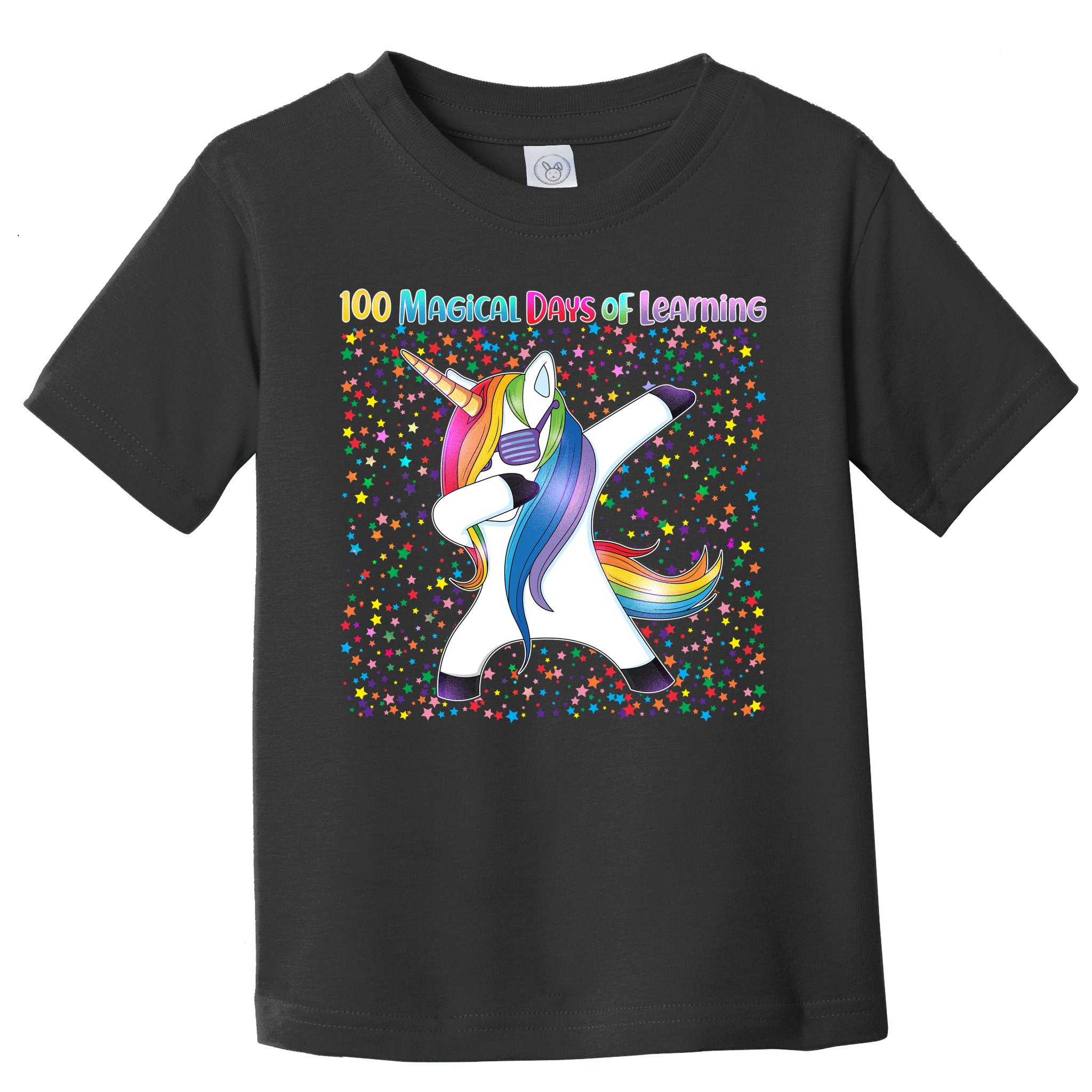 100 Magical Days of Learning Dabbing Unicorn Toddler T-Shirt