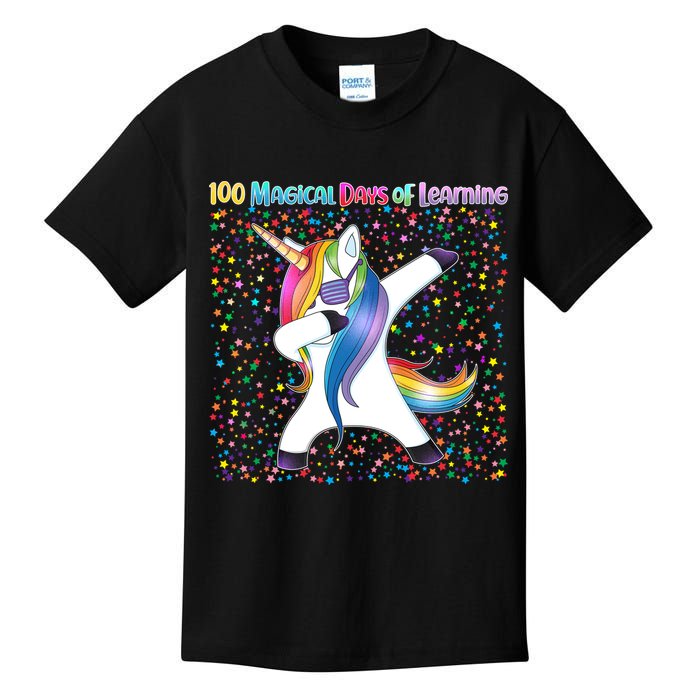 100 Magical Days of Learning Dabbing Unicorn Kids T-Shirt