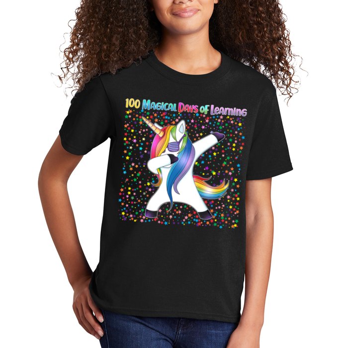 100 Magical Days of Learning Dabbing Unicorn Kids T-Shirt