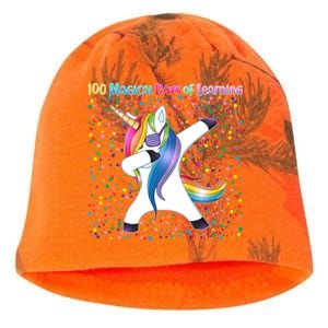 100 Magical Days of Learning Dabbing Unicorn Kati - Camo Knit Beanie