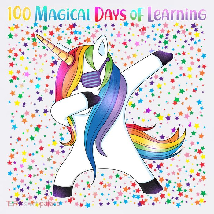 100 Magical Days of Learning Dabbing Unicorn Garment-Dyed Sweatshirt
