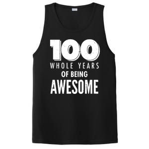 100 Whole Years Of Being Awesome Birthday PosiCharge Competitor Tank