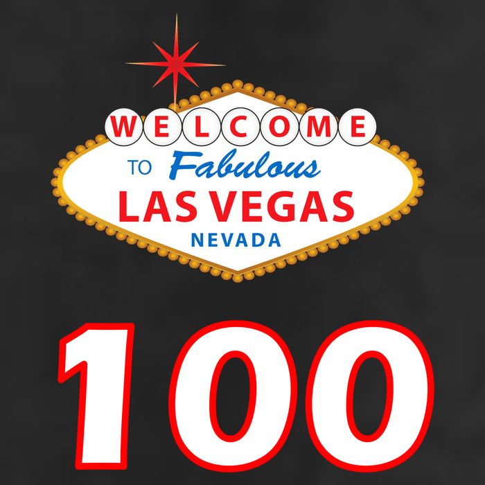 100 Years Old In Vegas - 100th Birthday Cool Comfort Performance Bucket Hat