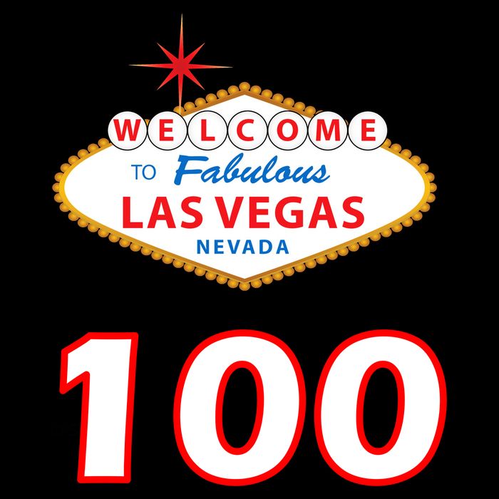 100 Years Old In Vegas - 100th Birthday Cooling Performance Crew T-Shirt