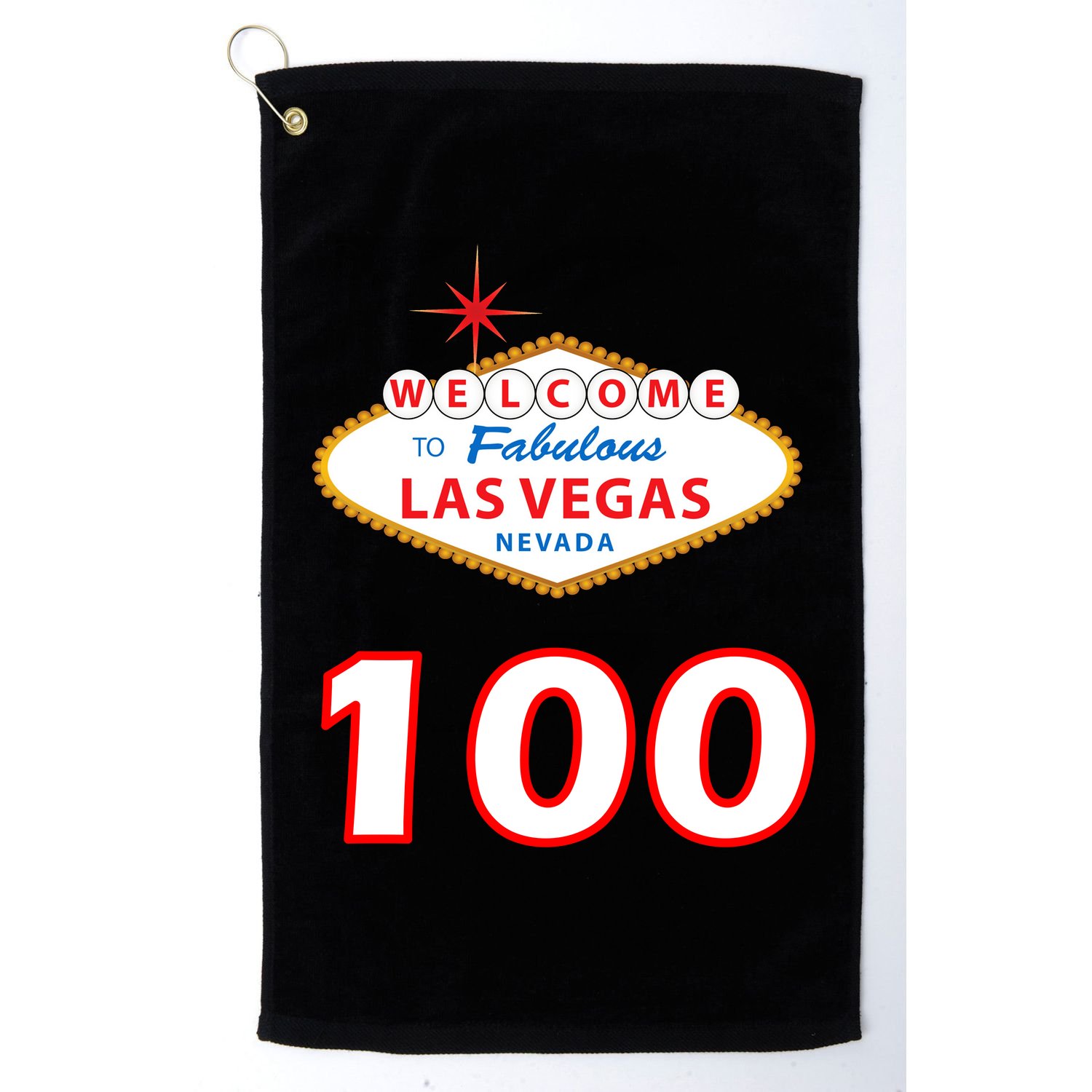 100 Years Old In Vegas - 100th Birthday Golf Towel