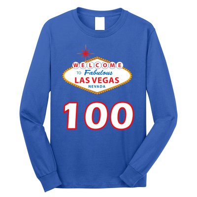 100 Years Old In Vegas - 100th Birthday Long Sleeve Shirt