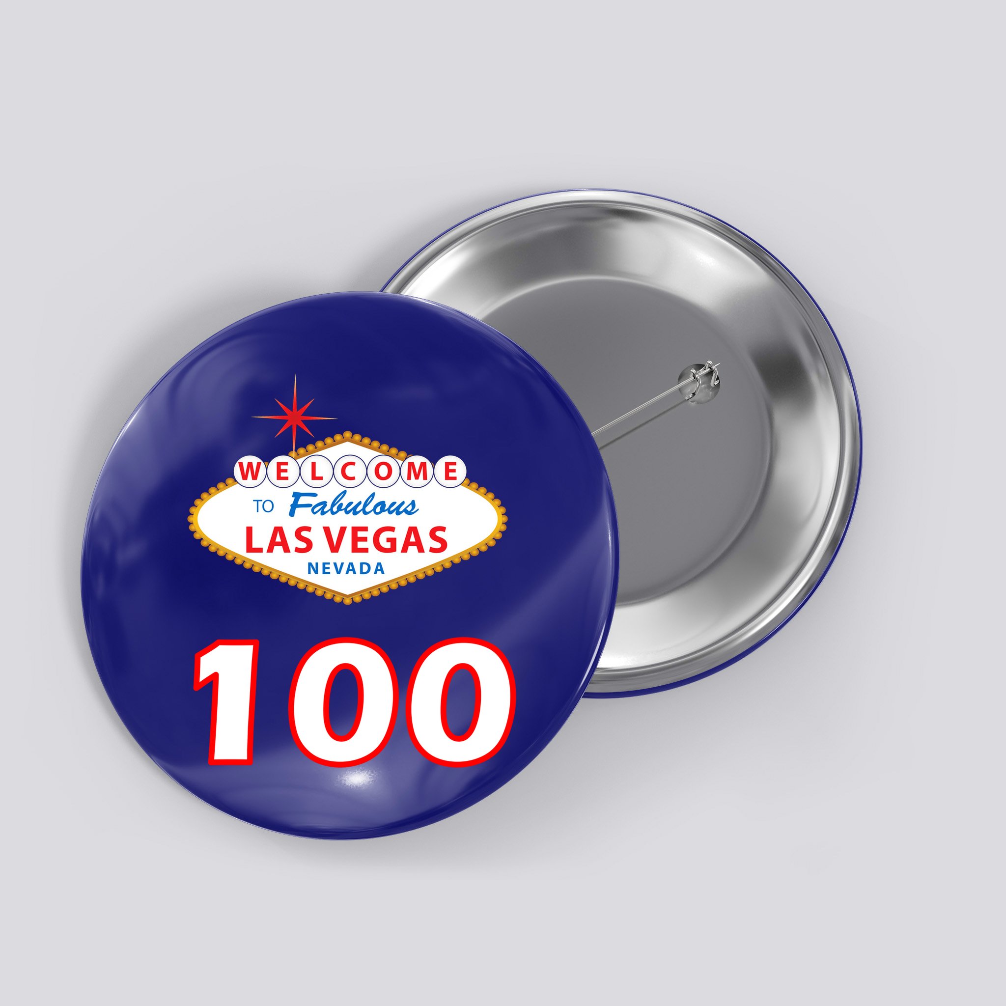 100 Years Old In Vegas - 100th Birthday Button