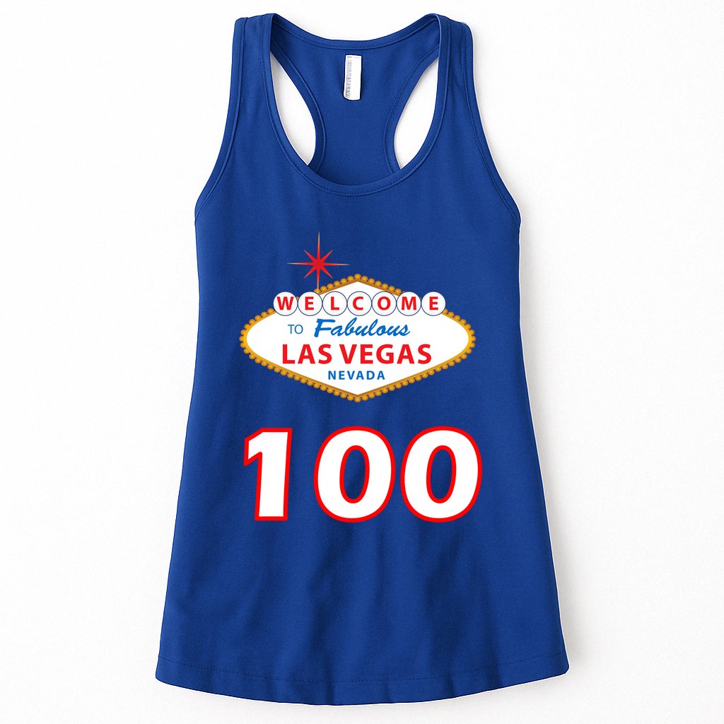 100 Years Old In Vegas - 100th Birthday Womens Tank Top