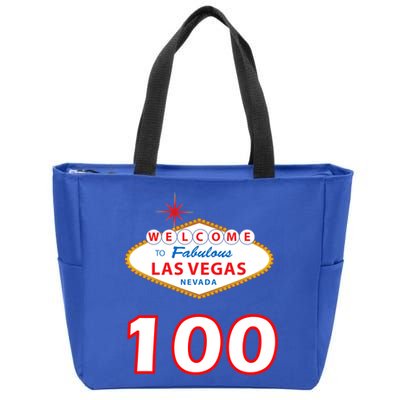 100 Years Old In Vegas - 100th Birthday Zip Tote Bag