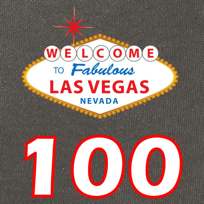 100 Years Old In Vegas - 100th Birthday Cotton Canvas Backpack