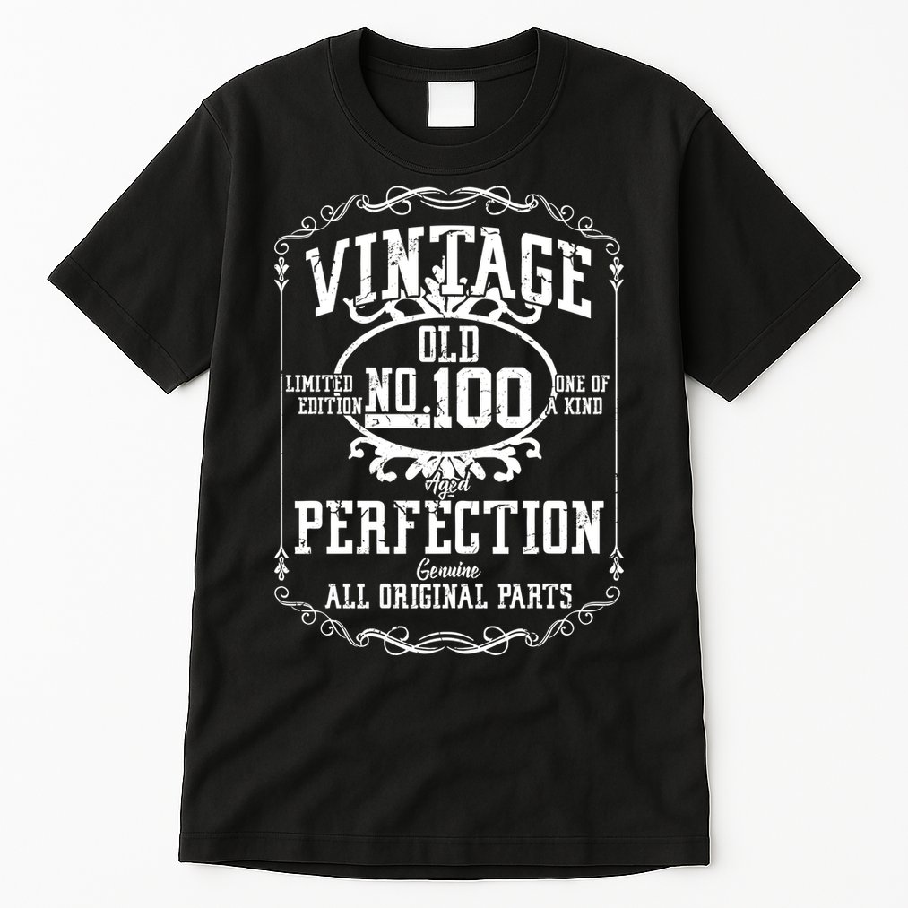 100th Birthday Genuine All Original Parts Tall T-Shirt