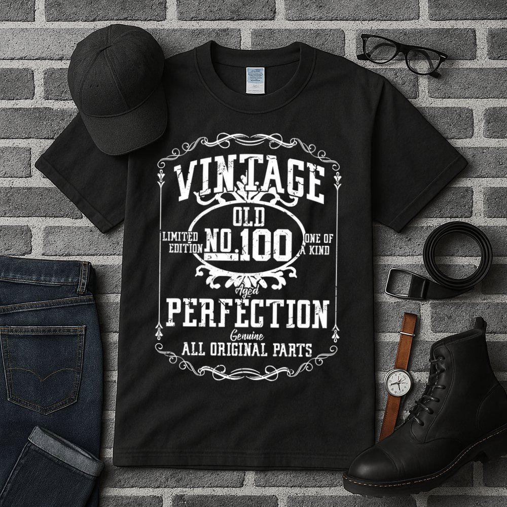 100th Birthday Genuine All Original Parts Tall T-Shirt