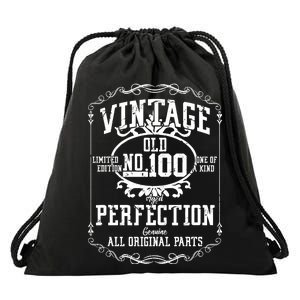 100th Birthday Genuine All Original Parts Drawstring Bag