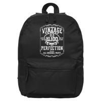 100th Birthday Genuine All Original Parts 16 in Basic Backpack
