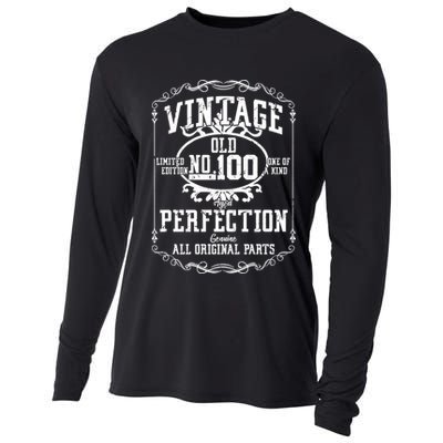 100th Birthday Genuine All Original Parts Cooling Performance Long Sleeve Crew
