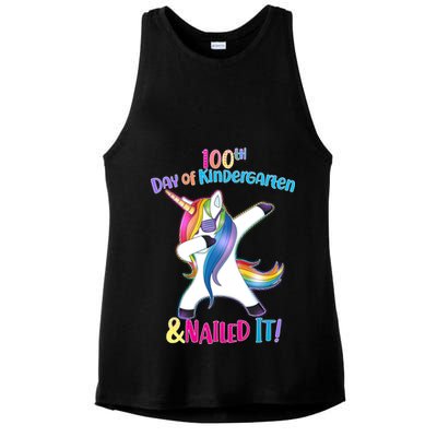 100th Day Of Kindergarten & Nailed it Ladies PosiCharge Tri-Blend Wicking Tank