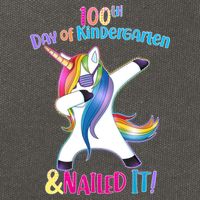 100th Day Of Kindergarten & Nailed it Cotton Canvas Backpack