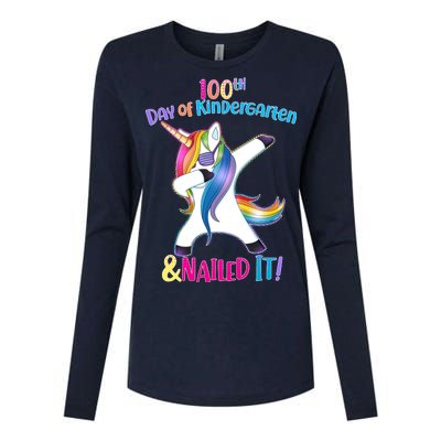 100th Day Of Kindergarten & Nailed it Womens Cotton Relaxed Long Sleeve T-Shirt