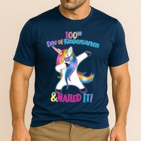 100th Day Of Kindergarten & Nailed it Cooling Performance Crew T-Shirt