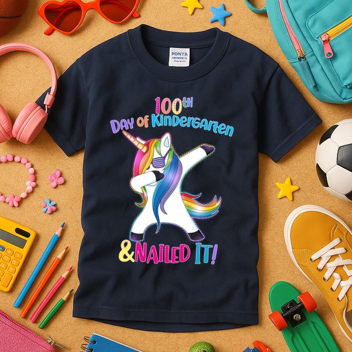 100th Day Of Kindergarten & Nailed it Kids T-Shirt