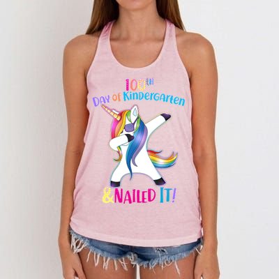 100th Day Of Kindergarten & Nailed it Women's Knotted Racerback Tank