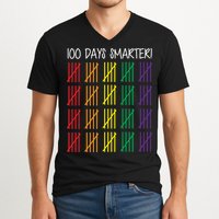 100th Day of School V-Neck T-Shirt