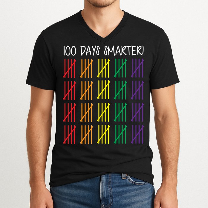 100th Day of School V-Neck T-Shirt