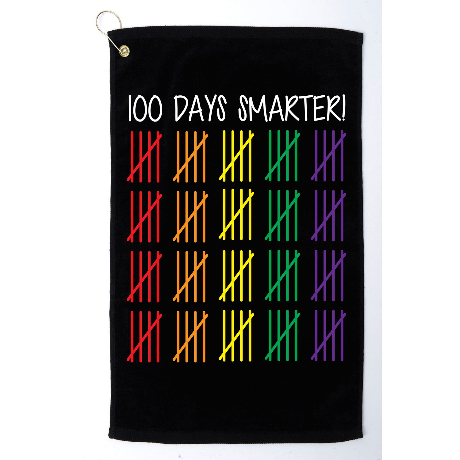 100th Day of School Golf Towel