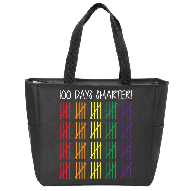 100th Day of School Zip Tote Bag