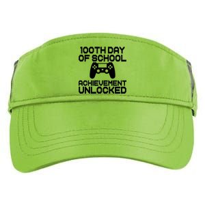 100th Day Of School Achievement Unlocked Adult Drive Performance Visor