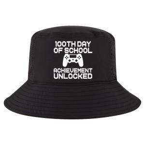 100th Day Of School Achievement Unlocked Cool Comfort Performance Bucket Hat