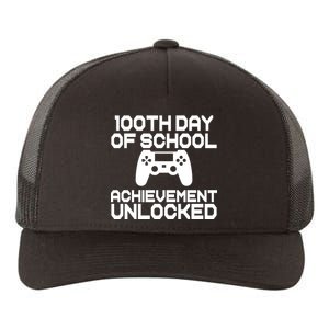 100th Day Of School Achievement Unlocked Yupoong Adult 5-Panel Trucker Hat