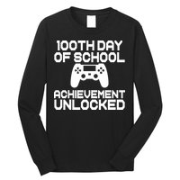 100th Day Of School Achievement Unlocked Long Sleeve Shirt