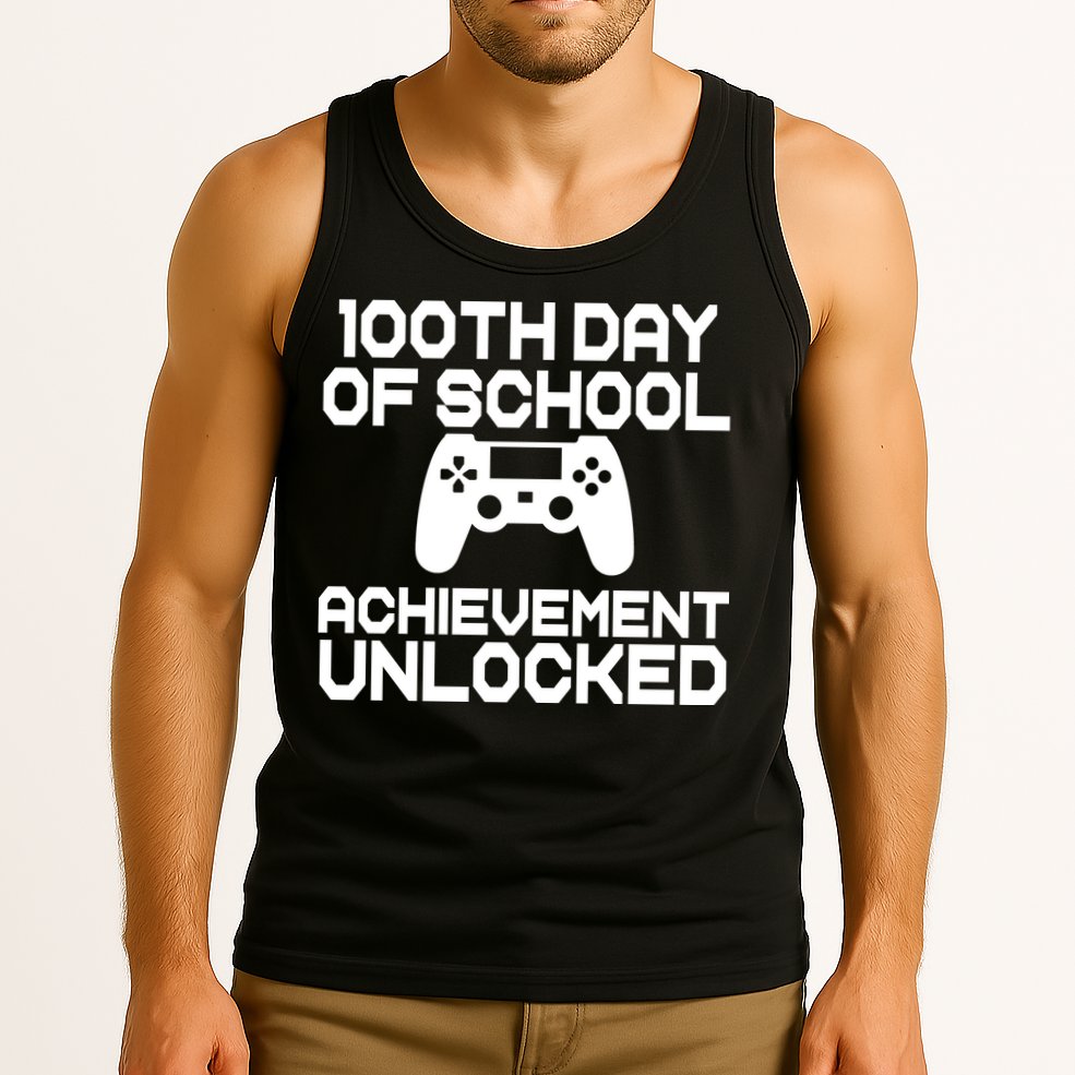 100th Day Of School Achievement Unlocked Tank Top